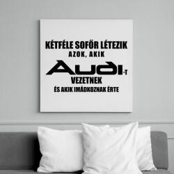 printfashion Kétféle Audi Sofőr - Vászonkép - Fehér (6627440)