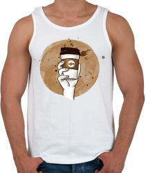 printfashion Dobozos kávé - Férfi atléta - Fehér (2675370)
