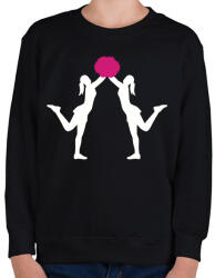 printfashion Pompomlány - Gyerek pulóver - Fekete (2382122)