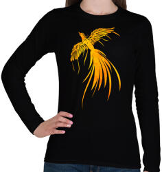 printfashion Főnix - Női hosszú ujjú póló - Fekete (14026962)