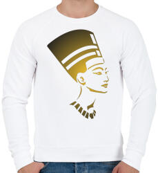 printfashion Egyiptomi női fej - Férfi pulóver - Fehér (1724664)