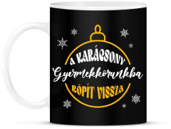 printfashion Gyermekkorunkba röpít vissza - Bögre - Fekete (10206705)