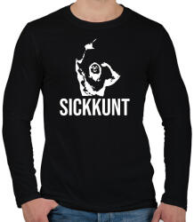printfashion Zyzz - Sickkunt - Férfi hosszú ujjú póló - Fekete (7210083)