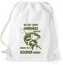 printfashion Én egy profi horgász vagyok póló - Sportzsák, Tornazsák - Fehér (9385642)