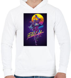 printfashion Pathfinder Retro - Apex Legends - Férfi kapucnis pulóver - Fehér (1483332)