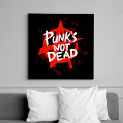 printfashion Punk's not dead - Vászonkép - Fekete (16809912)