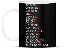 printfashion La Casa de Papel - Bögre - Fekete (3178004)