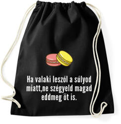 printfashion ha leszólnak a súlyod miatt - Sportzsák, Tornazsák - Fekete (1526252)