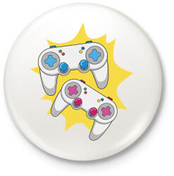 printfashion Kontrollerek - Kitűző, hűtőmágnes - Fehér (8309287)