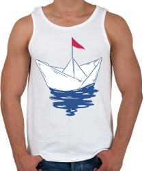 printfashion Papírcsónak - Férfi atléta - Fehér (11667922)