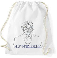 printfashion Johhny Depp - Vonalas - Sportzsák, Tornazsák - Fehér (7295400)
