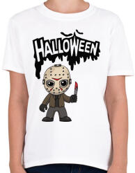 printfashion Halloween Jason Voorhees - Gyerek póló - Fehér (1834767)