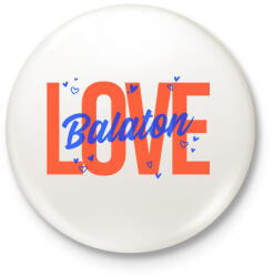 printfashion Love Balaton 2 - Kitűző, hűtőmágnes - Fehér (10845547)