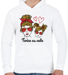 printfashion Anyja lánya - Férfi kapucnis pulóver - Fehér (11710657)