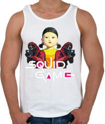 printfashion Squid game doll and soldiers - Férfi atléta - Fehér (5609237)