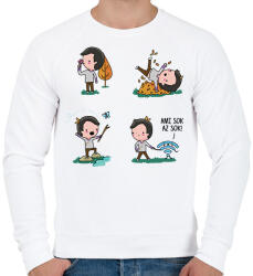printfashion Ami sok, az sok! - Férfi pulóver - Fehér (14046036)