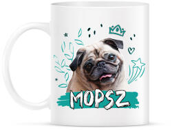 printfashion Mopsz firka - Bögre - Fehér (11851821)