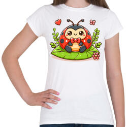 printfashion Cute Ladybug - Női póló - Fehér (15958696)