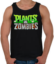 printfashion Plants vs. Zombies - Férfi atléta - Fekete (492257)