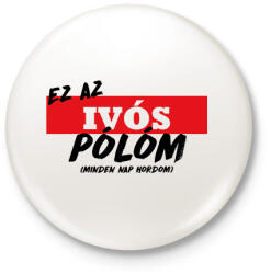 printfashion Ivós póló - Kitűző, hűtőmágnes - Fehér (9462065)