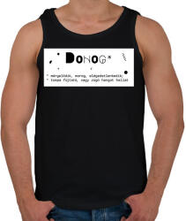 printfashion Dohog - Férfi atléta - Fekete (6396947)