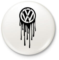 printfashion VolksWagen Fekete - Kitűző, hűtőmágnes - Fehér (3077707)