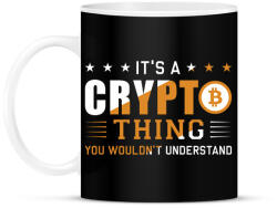 printfashion bitcoin 95 - Bögre - Fekete (10369587)