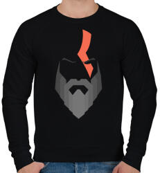 printfashion god of war - Férfi pulóver - Fekete (1717980)