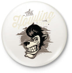 printfashion Üvöltés - Kitűző, hűtőmágnes - Fehér (3073859)