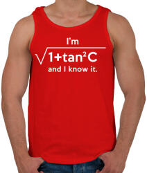 printfashion and I know it. - Férfi atléta - Piros (283313)