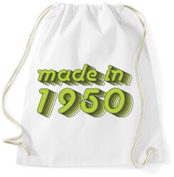 printfashion made-in-1950-green-grey - Sportzsák, Tornazsák - Fehér (481160)