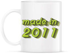 printfashion made-in-2011-green-grey - Bögre - Fehér (790401)