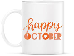 printfashion Happy October - Bögre - Fehér (1854111)