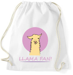 printfashion llama_purple - Sportzsák, Tornazsák - Fehér (1132389)