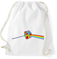 printfashion Rainbow cube - Sportzsák, Tornazsák - Fehér (2244717)