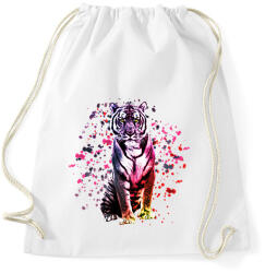 printfashion watercolor tigris - Sportzsák, Tornazsák - Fehér (1501753)