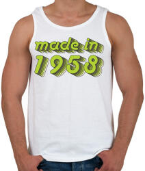 printfashion made-in-1958-green-grey - Férfi atléta - Fehér (482386)