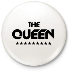 printfashion The Queen - Kitűző, hűtőmágnes - Fehér (3076596)