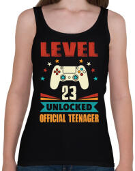 printfashion 23 éves gamer - Női atléta - Fekete (1451710)