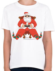 printfashion gamer mikulás - Gyerek póló - Fehér (11068657)