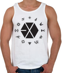 printfashion EXO logo - Férfi atléta - Fehér (2648705)