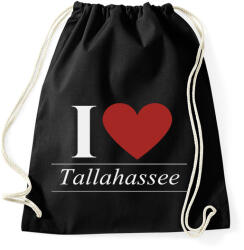 printfashion I love tallahassee - Sportzsák, Tornazsák - Fekete (1892065)
