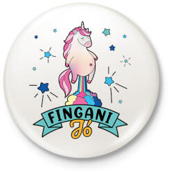 printfashion Fingani jó - Kitűző, hűtőmágnes - Fehér (11013287)