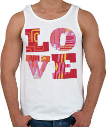 printfashion LOVE - Férfi atléta - Fehér (4309459)