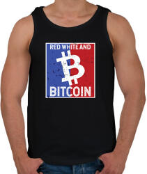 printfashion BITCOIN 4 EVER 67 - Férfi atléta - Fekete (6203466)
