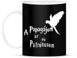 printfashion A Papagájom az én Patrónusom - Bögre - Fekete (16501967)