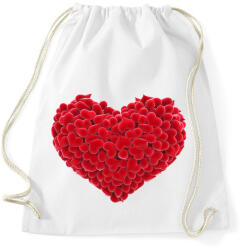 printfashion Szív - Sportzsák, Tornazsák - Fehér (1019120)