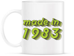 printfashion made-in-1983-green-grey - Bögre - Fehér (790373)