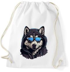 printfashion Wolf - Sportzsák, Tornazsák - Fehér (14838816)