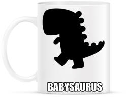 printfashion T-rex család - Babysaurus - Bögre - Fehér (13853428)